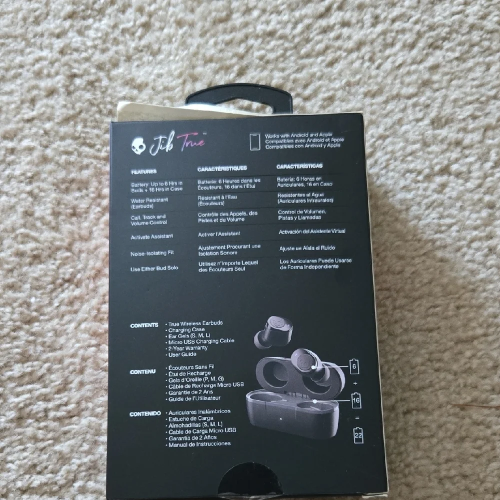 Skullcandy Black Wireless Headsets Essential
